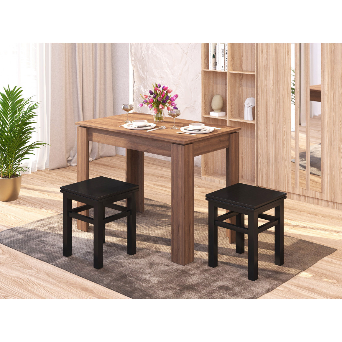 Dining table HOBEL KITCHEN TABLE ECONOM (60X100) K090 (1) 