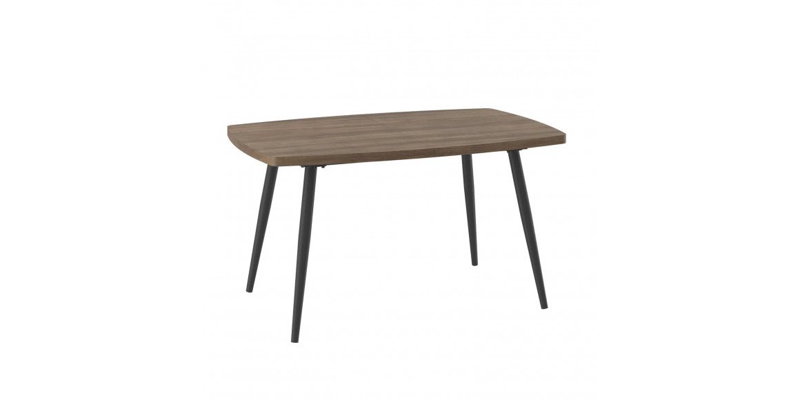 Dining table MAMADOMA KION LUX-140, РАЗДВИЖНОЙ 140(175)X90, ОРЕХ АНЕМОН/ЧЕРНЫЙ 1 (УПАК.) 