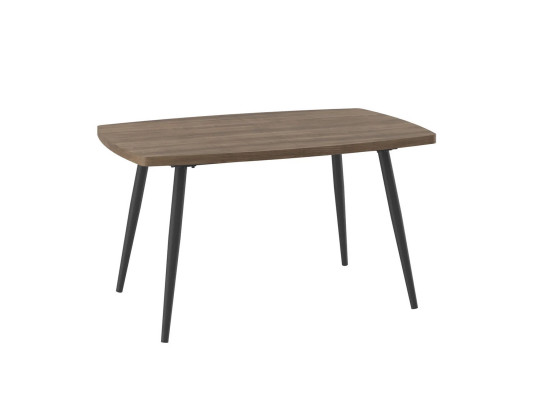 Dining table MAMADOMA KION LUX-140, РАЗДВИЖНОЙ 140(175)X90, ОРЕХ АНЕМОН/ЧЕРНЫЙ 1 (УПАК.) 