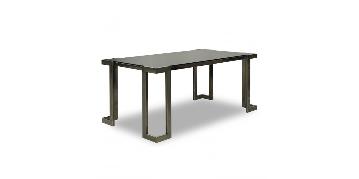 Սուրճի սեղան HOBEL KUBO S.STEEL/BLACK GLASS (2) 