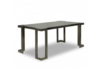 Սուրճի սեղան HOBEL KUBO S.STEEL/BLACK GLASS (2) 