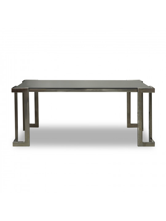 Սուրճի սեղան HOBEL KUBO S.STEEL/BLACK GLASS (2) 