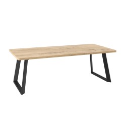Ճաշասեղան MAMADOMA LOFT LUX RADIAL-230, РАЗДВИЖНОЙ 230(330)X110, ДУБ ИРЛАНДСКИЙ/ЧЕРНЫЙ, 2 (УПАК.) (2) 