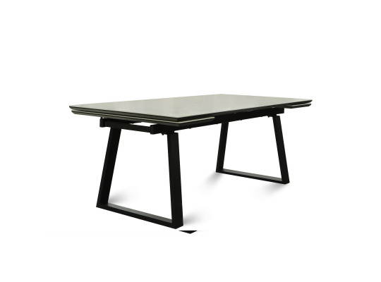 Dining table MAMADOMA MILANA-200, РАЗДВИЖНОЙ 200(40+40)X98, ONYX PREMIUM СЕРЫЙ/ЧЕРНЫЙ 2 (УПАК.) 