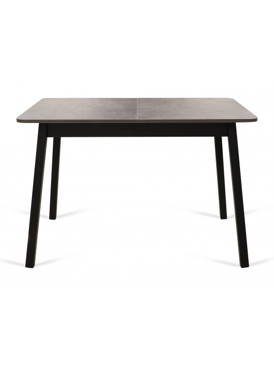 Dining table MAMADOMA TIRK RADIAL-110, РАЗДВИЖНОЙ 110(142)X70, ДЫМЧАТАЯ КЕРАМИКА/ЧЕРНЫЙ,1 (УПАК.) (1) 