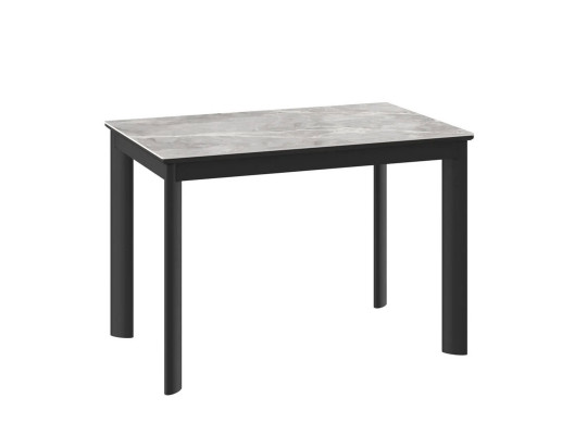 Dining table MAMADOMA MARK RADIAL-110, РАЗДВИЖНОЙ 110(155)X70, STONE GREY ST СЕР/ЧЕРНЫЙ 1 (УПАК.) 