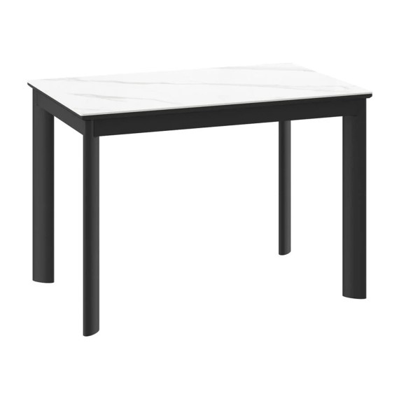 Dining table MAMADOMA MARK-110, ЗАКРУГЛЕННЫЙ РАЗДВИЖНОЙ 110(155)X70, КАЛАКАТТА СТ КЕР/ЧЕРНЫЙ 1 (УПАК.) 