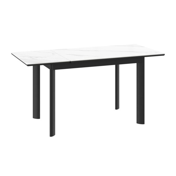 Dining table MAMADOMA MARK-110, ЗАКРУГЛЕННЫЙ РАЗДВИЖНОЙ 110(155)X70, КАЛАКАТТА СТ КЕР/ЧЕРНЫЙ 1 (УПАК.) 