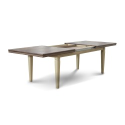 Dining table HOBEL MILANO DT (100X190X270) GREY BEIGE/OAK PIGMENT (1) 