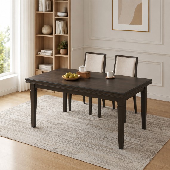 Dining table HOBEL MILANO DT (100X190X270) BROWN PIGMENT (1) 