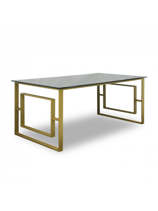 Սուրճի սեղան HOBEL MIRAGE GOLD METAL/BLACK GLASS (1) 