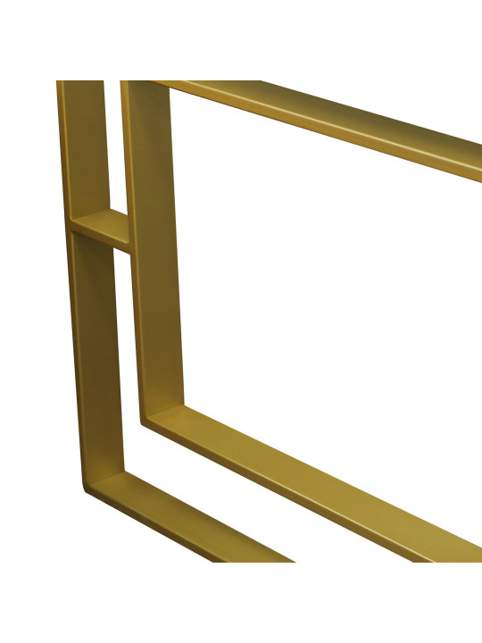 Սուրճի սեղան HOBEL MIRAGE GOLD METAL/BLACK GLASS (1) 