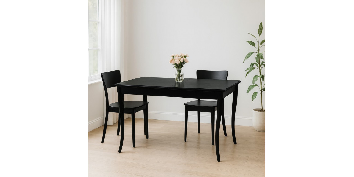 Dining table HOBEL MOLINA DT (90X150X200) CHOCOLAT PIGMENT (1) 