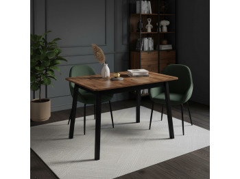 Ճաշասեղան MAMADOMA TIRK RADIAL-110, РАЗДВИЖНОЙ 110(142)X70, ДУБ ВЕЛЛИНГТОН/ЧЕРНЫЙ,1 (УПАК.) (1) 