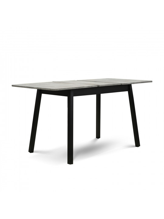 Обеденный стол MAMADOMA TIRK RADIAL-110, РАЗДВИЖНОЙ 110(142)X70, СЕРЫЙ СЛАНЕЦ/ЧЕРНЫЙ,1 (УПАК.) (1) 