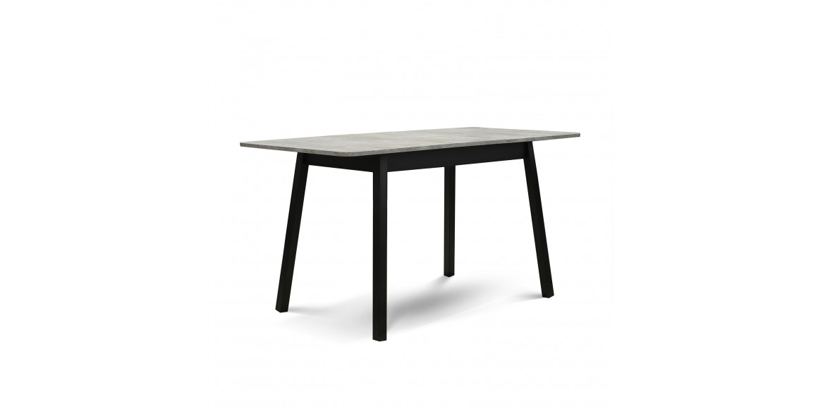 Dining table MAMADOMA TIRK RADIAL-110, РАЗДВИЖНОЙ 110(142)X70, СЕРЫЙ СЛАНЕЦ/ЧЕРНЫЙ,1 (УПАК.) (1) 
