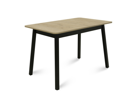 Dining table MAMADOMA TIRK RADIAL-110, РАЗДВИЖНОЙ 110(142)X70, ДУБ ИРЛАНДСКИЙ/ЧЕРНЫЙ,1 (УПАК.) (1) 
