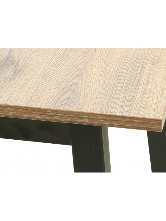 Dining table MAMADOMA TIRK-110, РАЗДВИЖНОЙ 110(142)X70, ДУБ ВЕЛЛИНГТОН/ЧЕРНЫЙ,1 (УПАК.) 