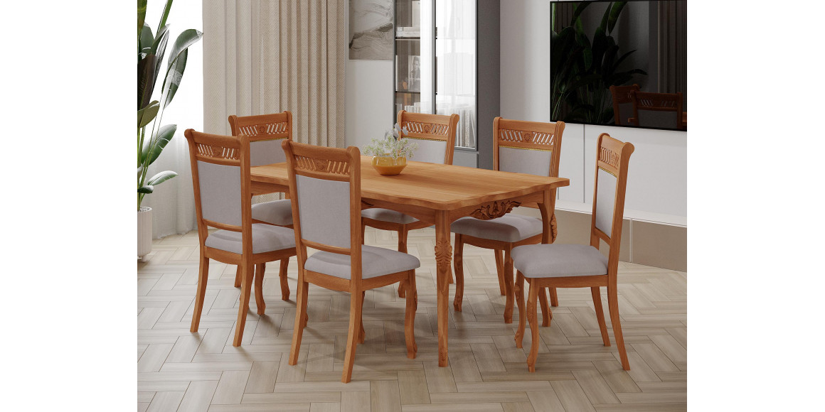 Dining table HOBEL 02A (100X160X200) NATURAL (1) 