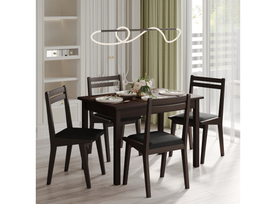 Dining table VEGA 03A 80X120 KITCHEN BROWN PIGNENT (1) 