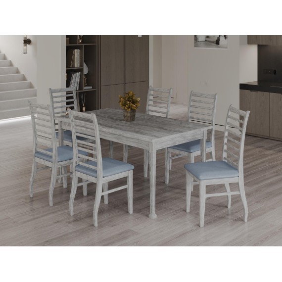 Ճաշասեղան HOBEL X63 DT (90X160X200) ANTIK GREY(1) 