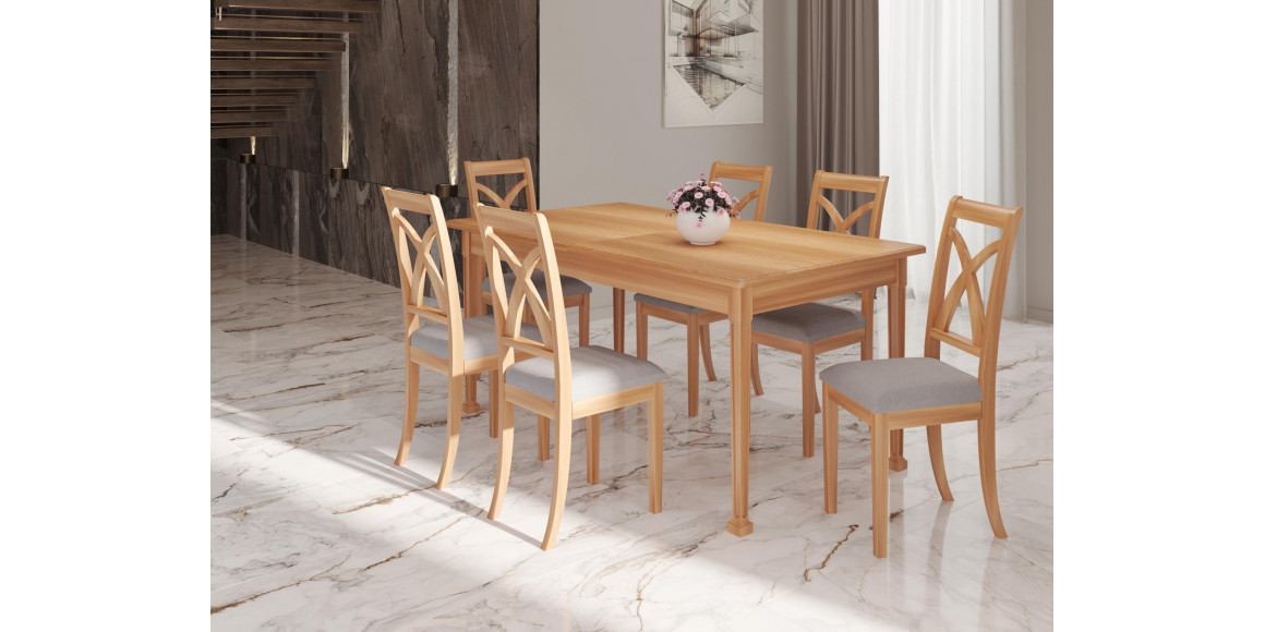 Dining table HOBEL X63 DT (90X160X200) NATURAL (1) 