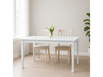Обеденный стол HOBEL X63 DT (90X160X200) WHITE (1) 