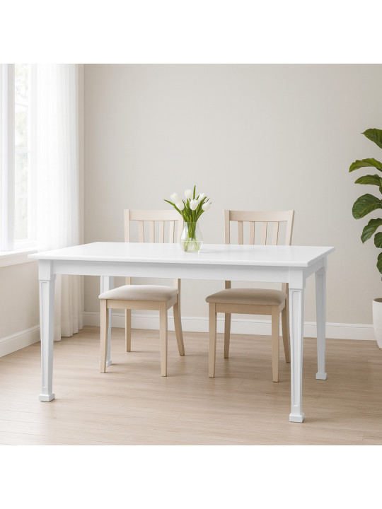 Ճաշասեղան HOBEL X63 DT (90X160X200) WHITE (1) 