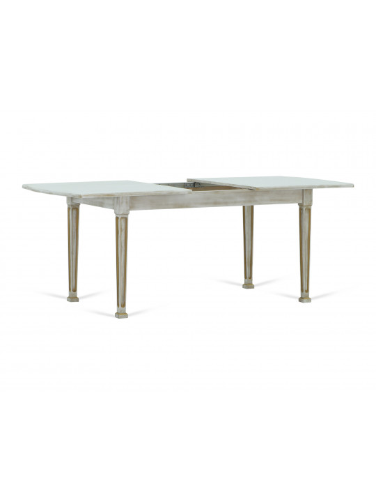 Dining table VEGA X64 WAVY (90X160X200) ANTIK GOLD (1) 