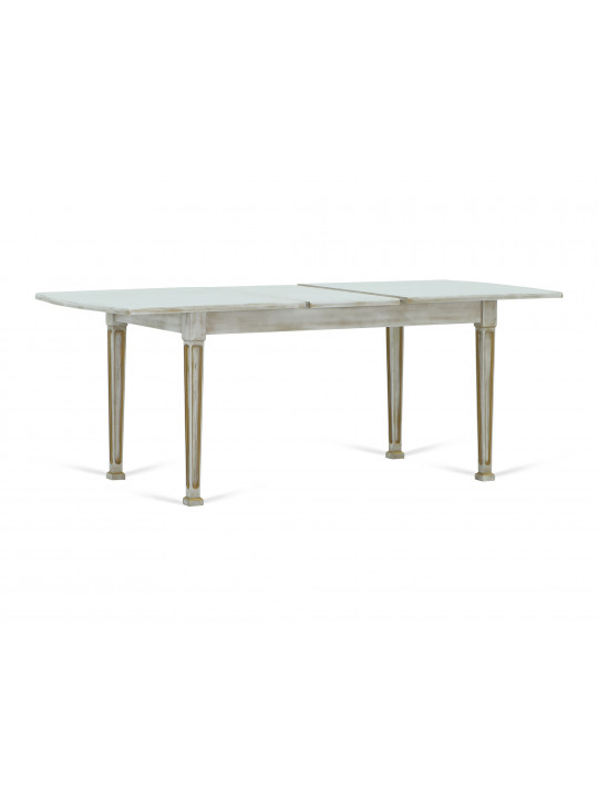 Dining table VEGA X64 WAVY (90X160X200) ANTIK GOLD (1) 