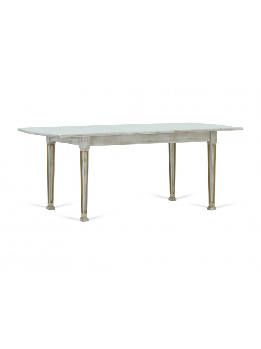 Dining table VEGA X64 WAVY (90X160X200) ANTIK GOLD (1) 