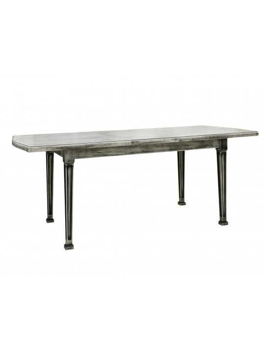 Dining table VEGA X64 WAVY (90X160X200) ANTIK GREY (1) 