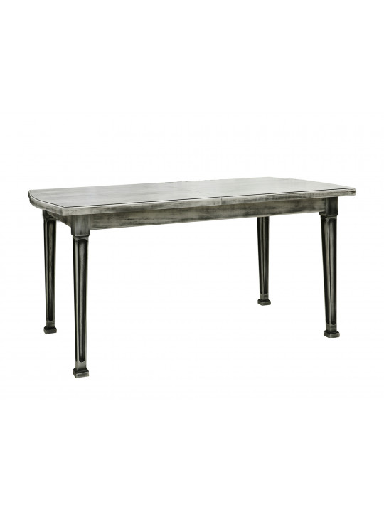 Dining table VEGA X64 WAVY (90X160X200) ANTIK GREY (1) 