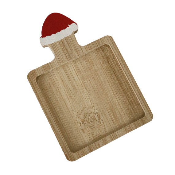 Тара KOOPMAN 278001130 SERVING SET ON TRAY XMAS 3PCS BAMBOO (490498)