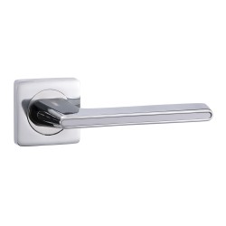 Door handle VANTAGE V51CP AL (ХРОМ/БЕЛЫЙ ГЛЯНЕЦ) 