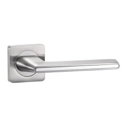 Door handle VANTAGE V51D AL (МАТ. НИКЕЛЬ/ЗЕРКАЛЬНЫЙ) 