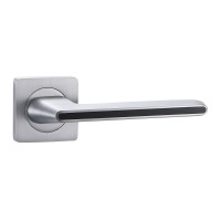 Door handle VANTAGE V51L-2 AL (МАТ. ХРОМ/ЧЕРНЫЙ ГЛЯНЕЦ) 
