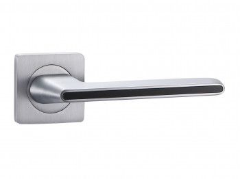 Door handle VANTAGE V51L-2 AL (МАТ. ХРОМ/ЧЕРНЫЙ ГЛЯНЕЦ) 