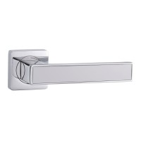 Door handle VANTAGE V52CP AL (ХРОМ/БЕЛЫЙ ГЛЯНЕЦ) 