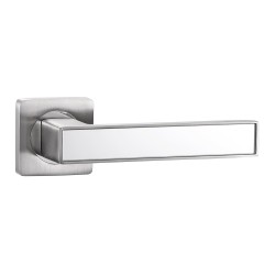 Door handle VANTAGE V52D AL (МАТ. НИКЕЛЬ/ЗЕРКАЛЬНЫЙ) 