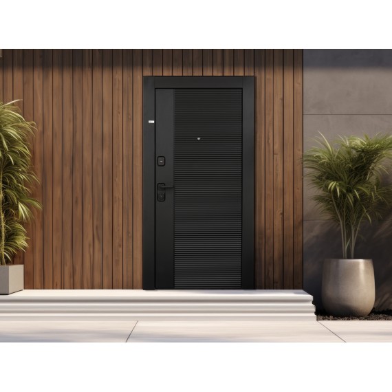 Входные двери ESTET LOFT 15.1 960*2050 BLACK MUAR RIGHT 