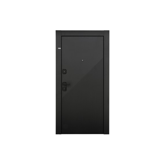 Входные двери ESTET FLAGMAN 40 960*2050 BLACK MUAR RIGHT 