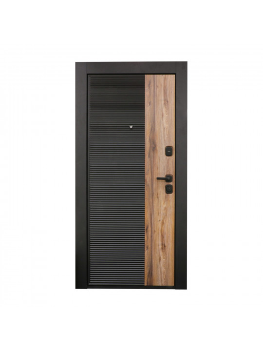 Entrance doors ESTET MUSTANG B 2050, 960 BLACK MUAR LEFT 