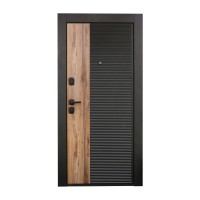 Entrance doors ESTET MUSTANG B 2050, 960 BLACK MUAR RIGHT 