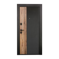 Entrance doors ESTET MUSTANG B 2050, 960 BLACK MUAR RIGHT 