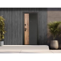 Entrance doors ESTET MUSTANG B 2050, 960 BLACK MUAR RIGHT 