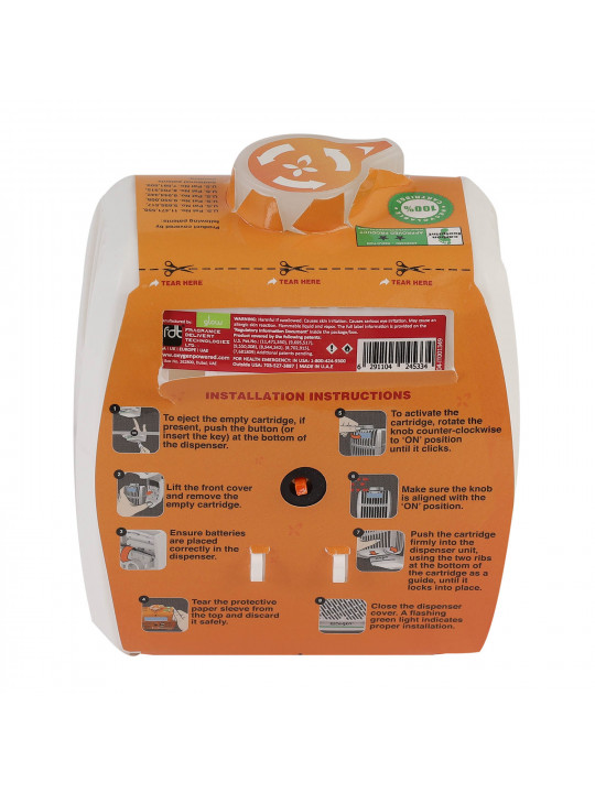 Յուղեր եվ բուրմունք տարածող սարք EMIRATES HOTEL SUPPLIES OXYGEN PRO REFILL GLOW 