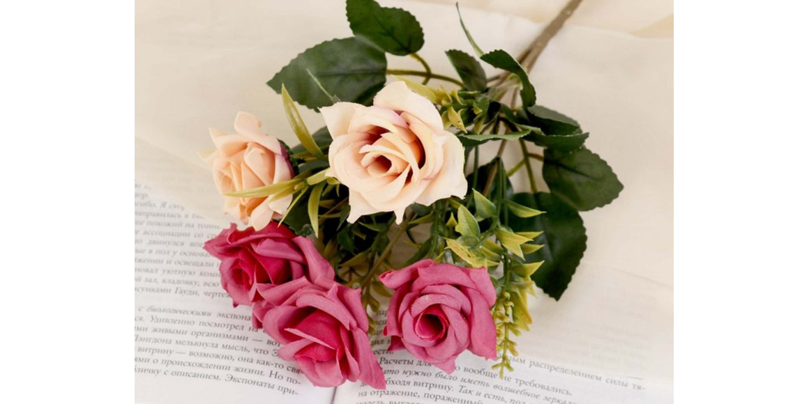 Flowers SIMA-LAND ROSES WITH SWIRLS 26 cm 2555249