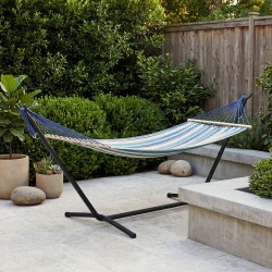 Hammock KOOPMAN 200X150CM BLUE STRIPE (X39500520)