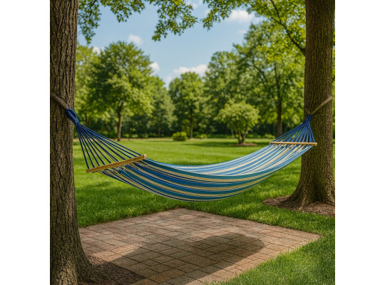 Гамак KOOPMAN 200X150CM BLUE STRIPE (X39500520)